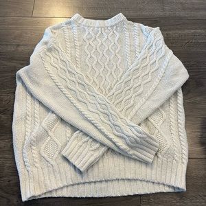 BDG cream cable knit sweater